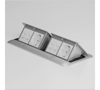 Выдвижной блок для розеток Werkel серебряный a069367