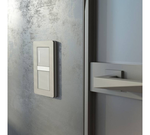 Выключатель одноклавишный с подсветкой без рамки Werkel дымчатый W4513641