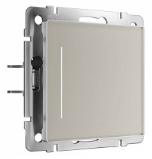 Выключатель одноклавишный с подсветкой без рамки Werkel дымчатый W4513641