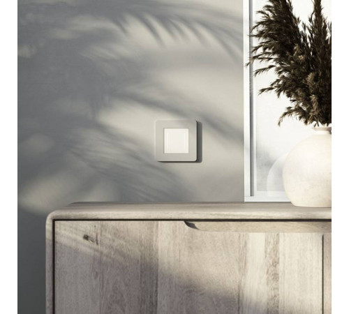 Выключатель двухклавишный с подсветкой без рамки Werkel дымчатый W4523641