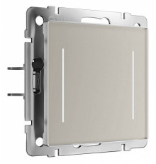 Выключатель двухклавишный с подсветкой без рамки Werkel дымчатый W4523641