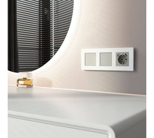 Диммер с подсветкой без рамки Werkel дымчатый W3443141