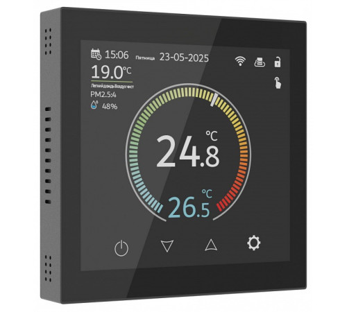 Терморегулятор электромеханический для теплого пола Werkel Сенсорные механизмы черные W1851108