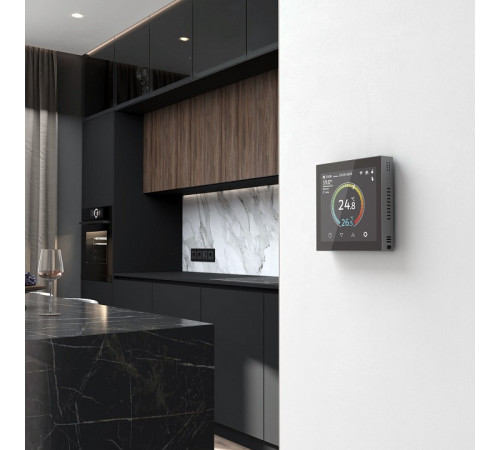 Терморегулятор электромеханический для теплого пола Werkel Сенсорные механизмы черные W1851108