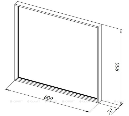 Зеркало Allen Brau LIBERTY 80 медь браш 1.330014.60