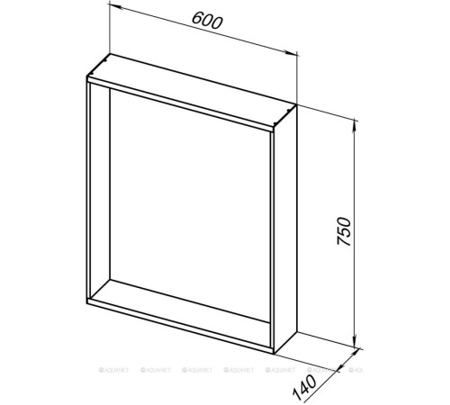 Зеркало Allen Brau REALITY 60 черный браш 1.32016.BB