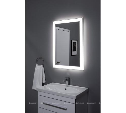 Зеркало Aquanet Алассио new 4595 с LED подсветкой и сенсором 450х950 мм 00249339