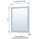 Зеркало Aquanet Алассио new 4595 с LED подсветкой и сенсором 450х950 мм 00249339