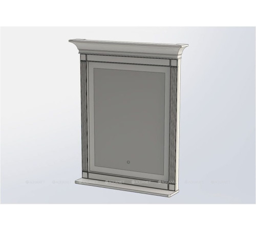 Зеркало Aquanet Селена 90 белый/патина серебро 00201646