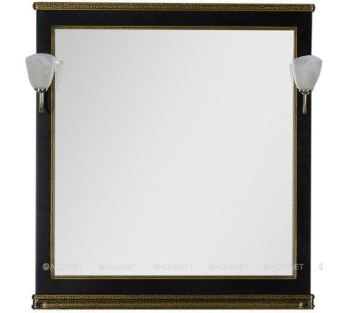Зеркало Aquanet Валенса 90 черный кракелюр/золото 00180043