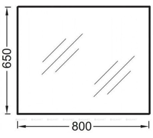 Зеркало Jacob Delafon Ola 800x650 мм EB1098-RU