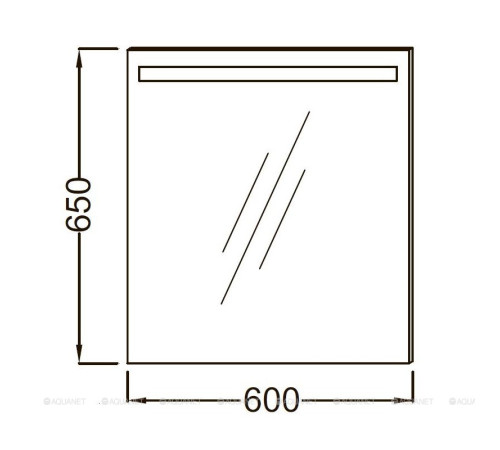 Зеркало Jacob Delafon PARALLEL 60 см с подсветкой EB1411RU-NF