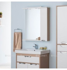 Зеркало Aquanet Гретта 75 светлый дуб/белый 00173986