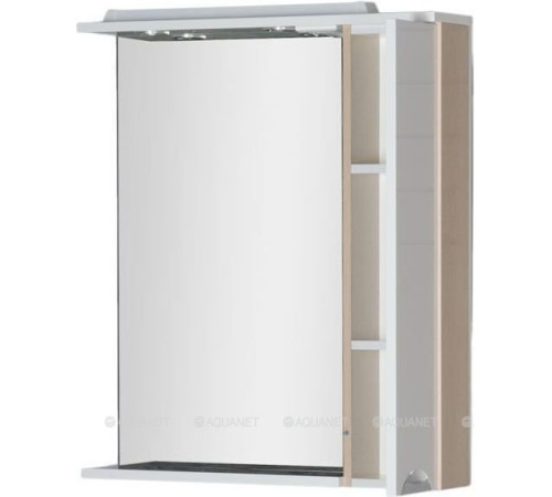 Зеркало Aquanet Гретта 75 светлый дуб/белый 00173986