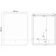 Зеркало LED Vincea 600x800 мм с сенсором, диммером и антизапотеванием VLM-3BE600-2