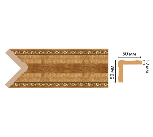 Угол декоративный DECOMASTER 142-4 50x50x2400 мм 142-4