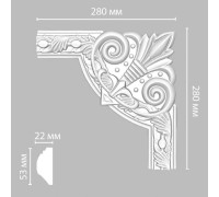 Угол декоративный DECOMASTER 255x255x22 мм 98102-1