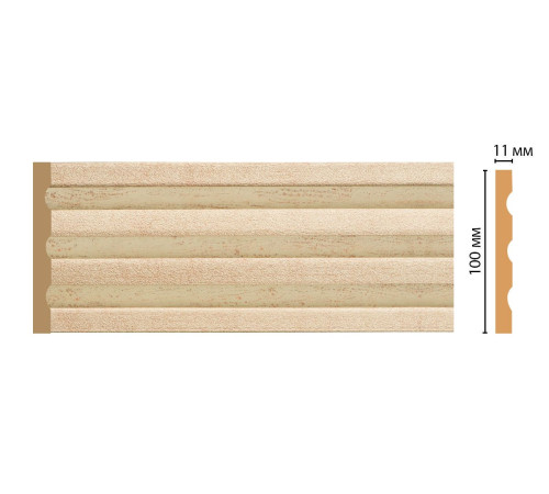 Пилястра DECOMASTER D201-59 ДМ полистирол 100х11х2400 мм D201-59 ДМ