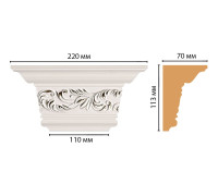 Капитель DECOMASTER D203-60 220x113x70 мм D203-60