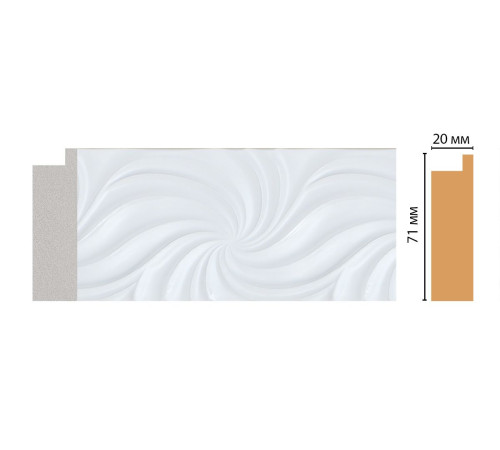 Багет из полистирола Decomaster FM25-2 71х20х2850 мм FM25-2