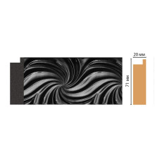 Багет из полистирола Decomaster FM25-3 71х20х2850 мм FM25-3