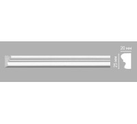 Молдинг гладкий DECOMASTER 25х20х2400 мм 97199