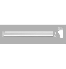 Молдинг гладкий DECOMASTER 25х20х2400 мм 97199