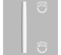 Полуколонна конусная DECOMASTER DC-8305-8H 2400х240 мм DC-8305-8H