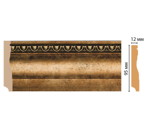 Плинтус напольный DECOMASTER 153-57 ДМ 95х12х2400 мм MAS45071