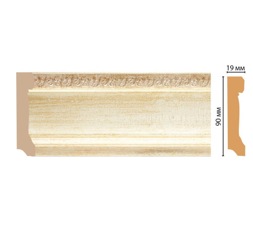 Плинтус напольный DECOMASTER 166-281 90х19х2400 мм MAS36629