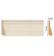 Плинтус напольный DECOMASTER 193 70х16х2400 мм 193-14