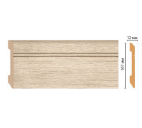 Плинтус напольный DECOMASTER D105-72 ДМ 107х12х2400 мм D105-72 ДМ