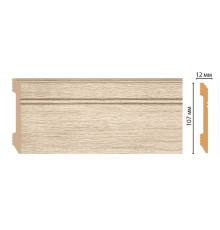 Плинтус напольный DECOMASTER D105-72 ДМ 107х12х2400 мм D105-72 ДМ