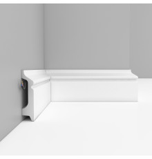 Плинтус напольный DECOMASTER D122-115 ДМ 78х21х2400 мм белый матовый D122-115 ДМ