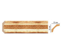 Плинтус потолочный DECOMASTER 167S-126 35х35х2400 мм 167S-126