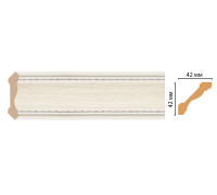 Плинтус потолочный DECOMASTER 180-15 42х42х2400 мм 180-15
