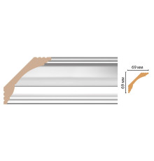 Плинтус потолочный DECOMASTER D100-114 ДМ 69х69х2400 мм D100-114 ДМ