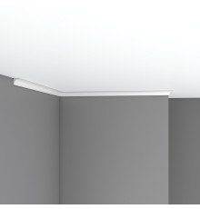 Плинтус потолочный DECOMASTER 96240 гладкий полиуретан 16х16х2400 мм 96240