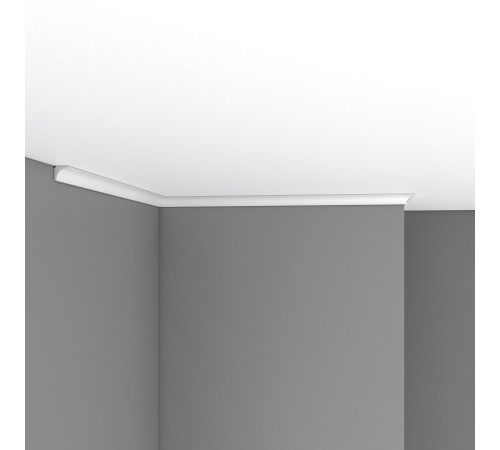 Плинтус потолочный DECOMASTER 96240 гладкий полиуретан 16х16х2400 мм 96240