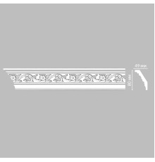 Плинтус потолочный DECOMASTER DT-14F гибкий с рисунком 80х49х2400 мм DT-14F