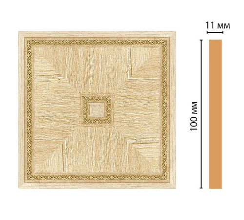Вставка декоративная цветная DECOMASTER 100х100х11 мм полистирол 156-2-5