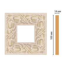 Вставка декоративная DECOMASTER 157-2-18D 100x100x14 мм 157-2-18D