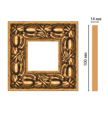 Вставка декоративная DECOMASTER 157-2-58 100x100x14 мм 157-2-58