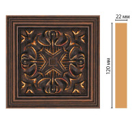 Вставка декоративная DECOMASTER D208 120х120х22 мм D208-966