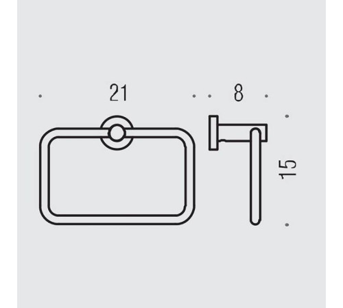 Полотенцедержатель-кольцо Colombo Design Plus PVD графит матовый W4931.GM