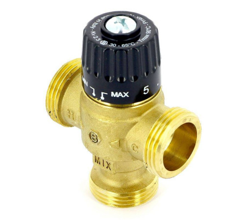 Клапан термосмесительный Uni-Fitt 1 30-65°C Kvs 2.3 смешение в центр 353G2440