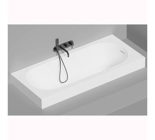 Ванна встраиваемая Salini Ornella 180х80х60 см овальная чаша S-Sense белый глянцевый комплект 102412G