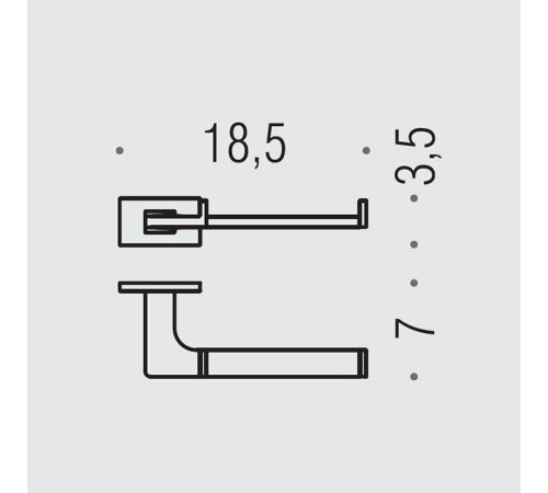 Держатель для туалетной бумаги Colombo Design Look черный матовый B1608.NM