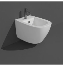 Биде подвесное Simas Juniper 53.5x37x32 см 1 отверстие белый глянец JU19bi