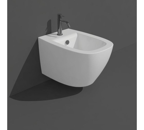 Биде подвесное Simas Juniper 53.5x37x32 см 1 отверстие белый глянец JU19bi